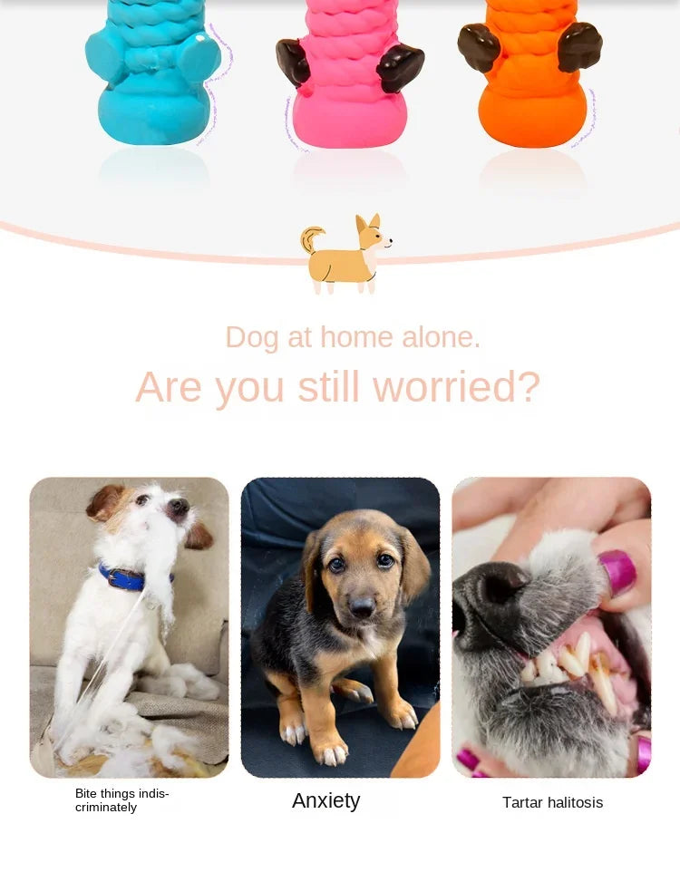 Pet dog toy latex sound cute teeth Wear resistant bite latex suitable for small and medium-sized dogs